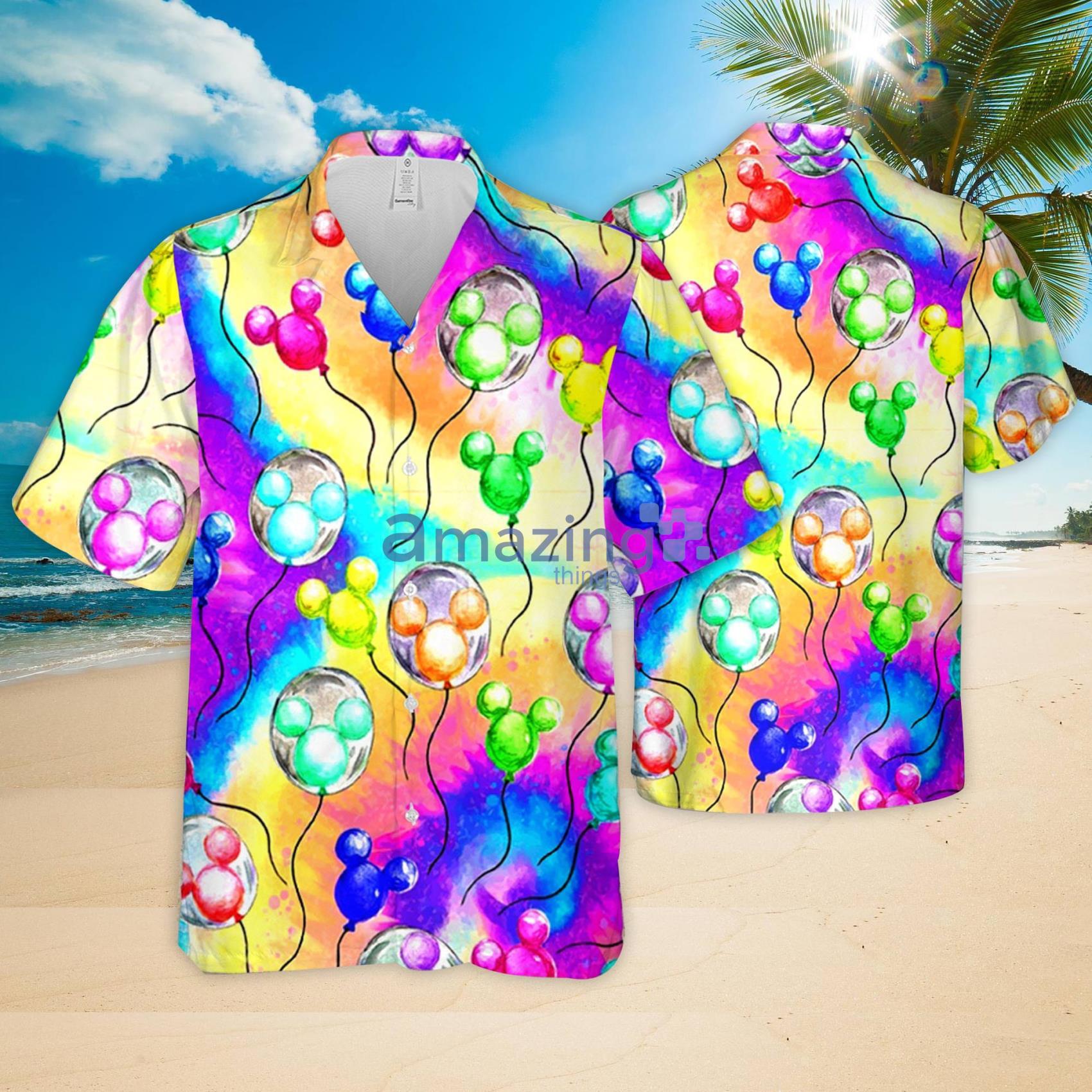 Disney Balloons Funny Summer Gift For Men And Women Hawaiian Shirt Disneyland Trip Shirt Summer Vacation Product Photo 1