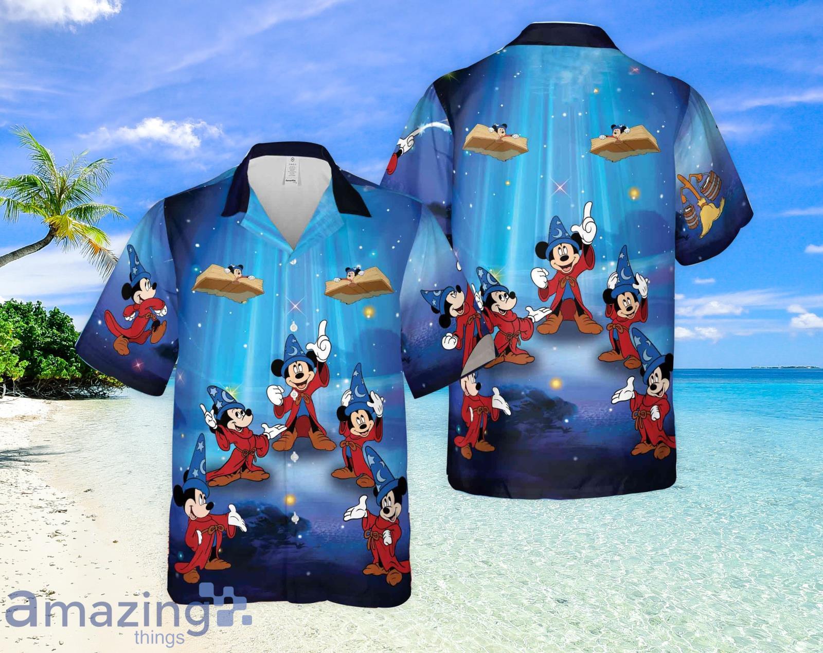 Disney Fantasia Sorcerer Mickey Hawaiian Shirt Product Photo 1