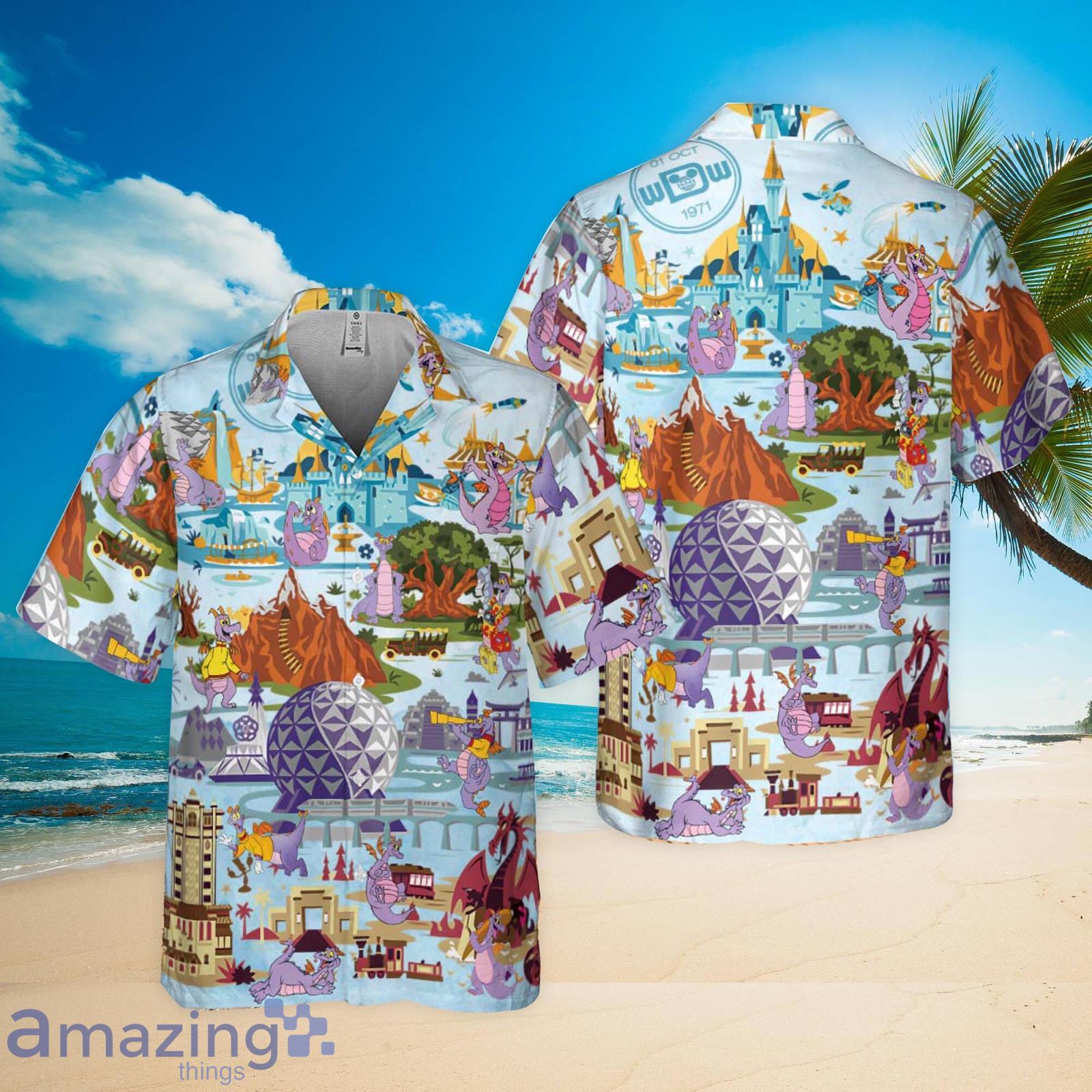 Disney Figment Funny Hawaiian Set Epcot Figment Hawaiian Shirt Product Photo 1