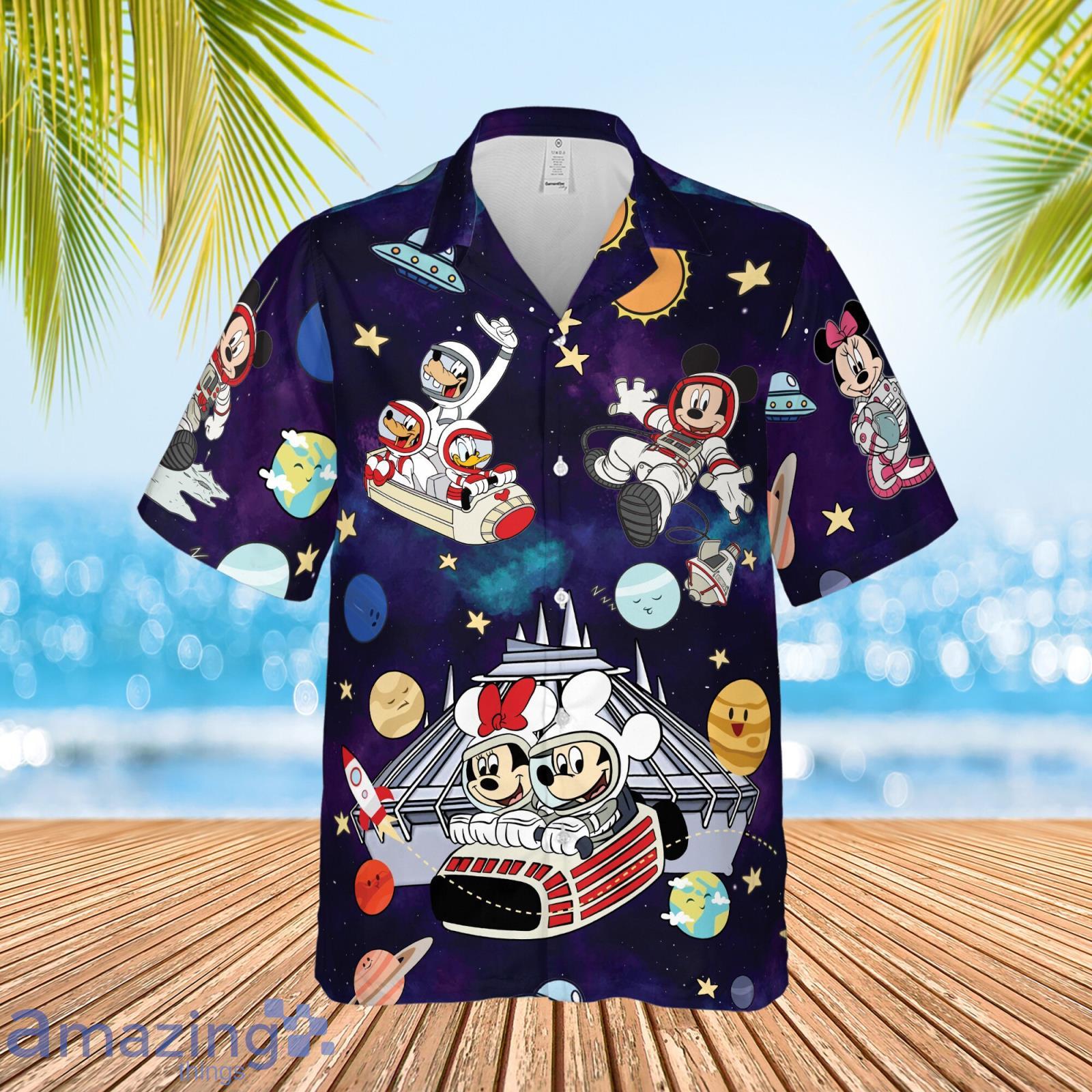 Disney Mickey and Friends Space Mountain Vintage Hawaiian Shirt Product Photo 1