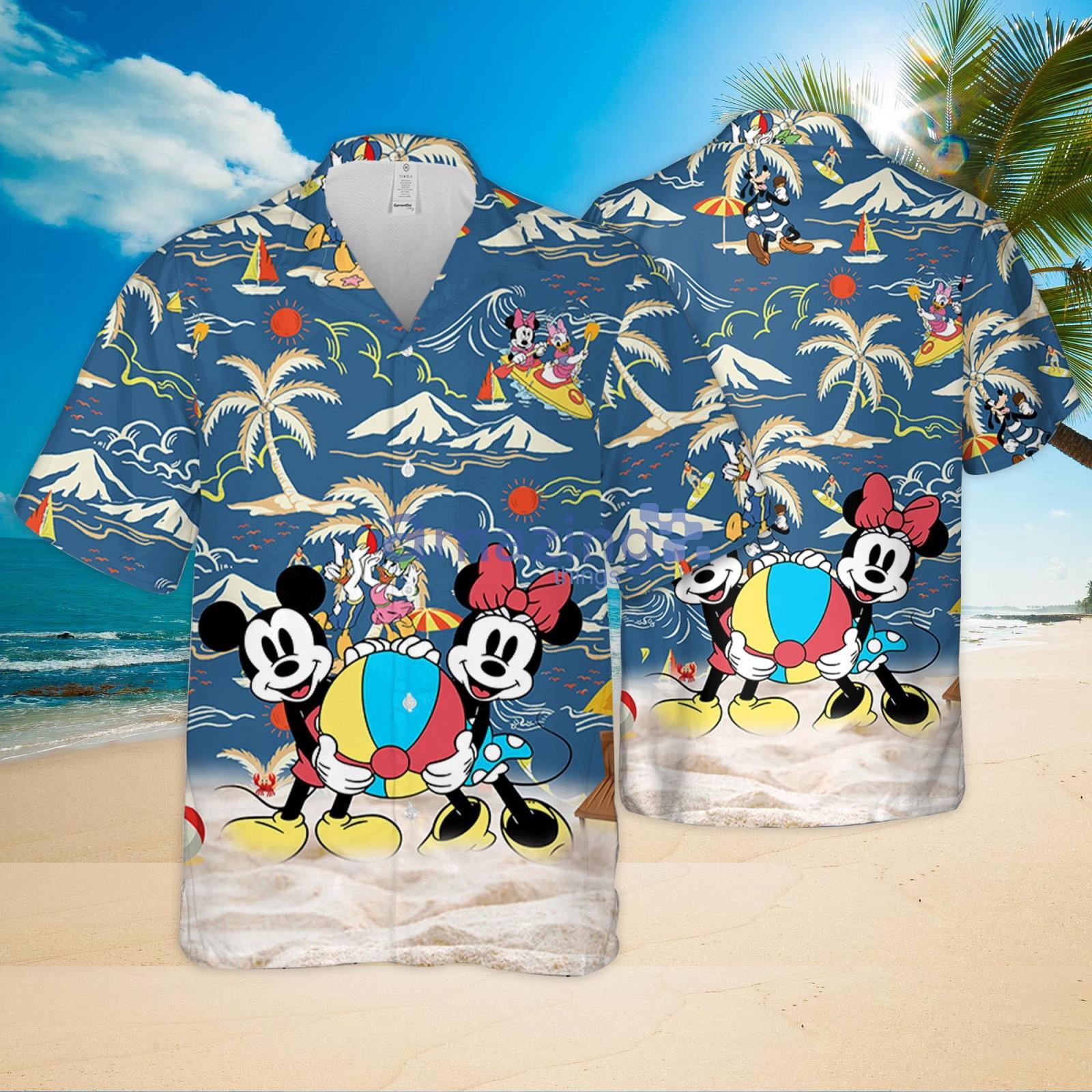 Disney Mickey And Minnie Beach Hawaiian Shirt Gift For Summer Vacation Product Photo 1