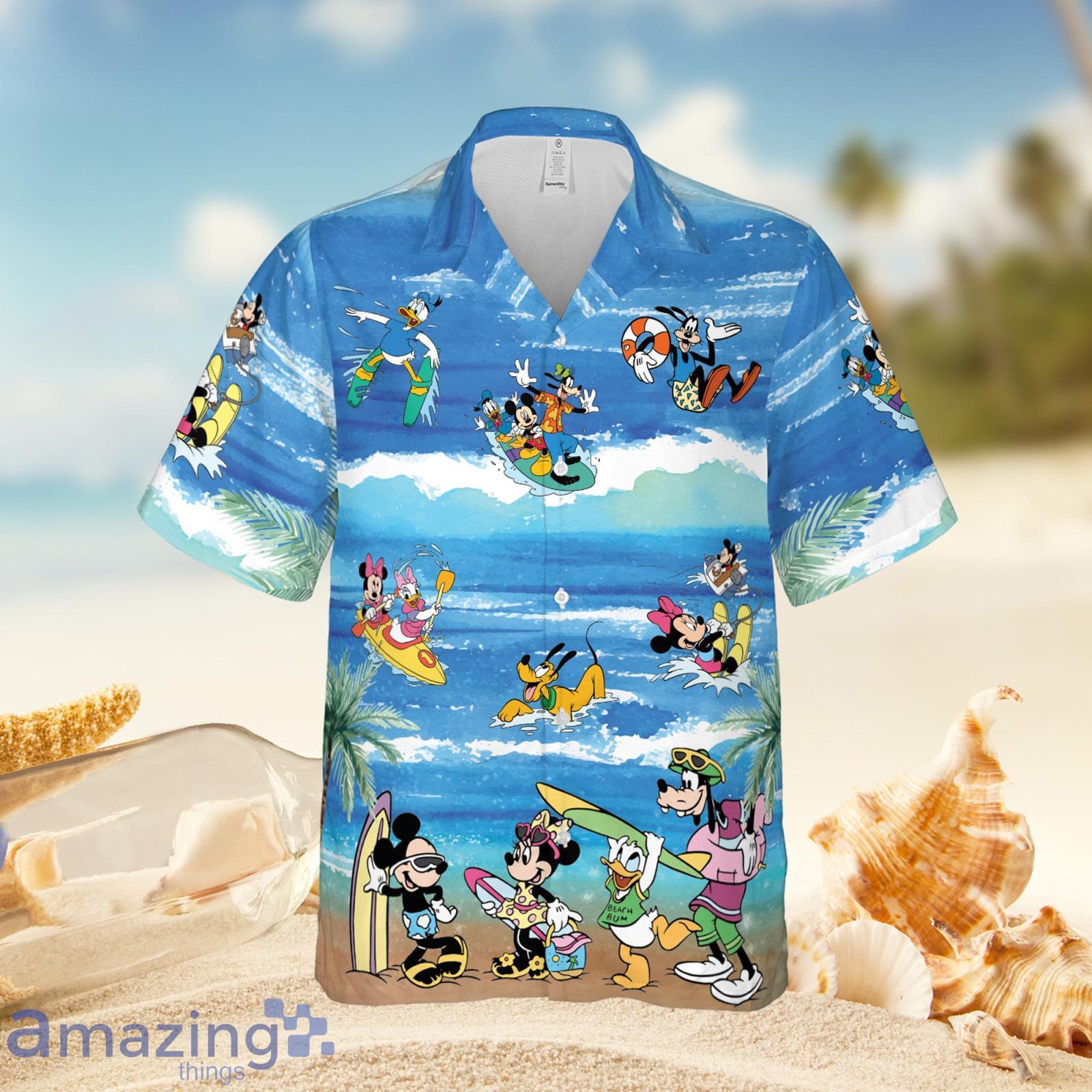 Disney Summer Mickey And Minnie Mouse Hawaiian Shirt Product Photo 1
