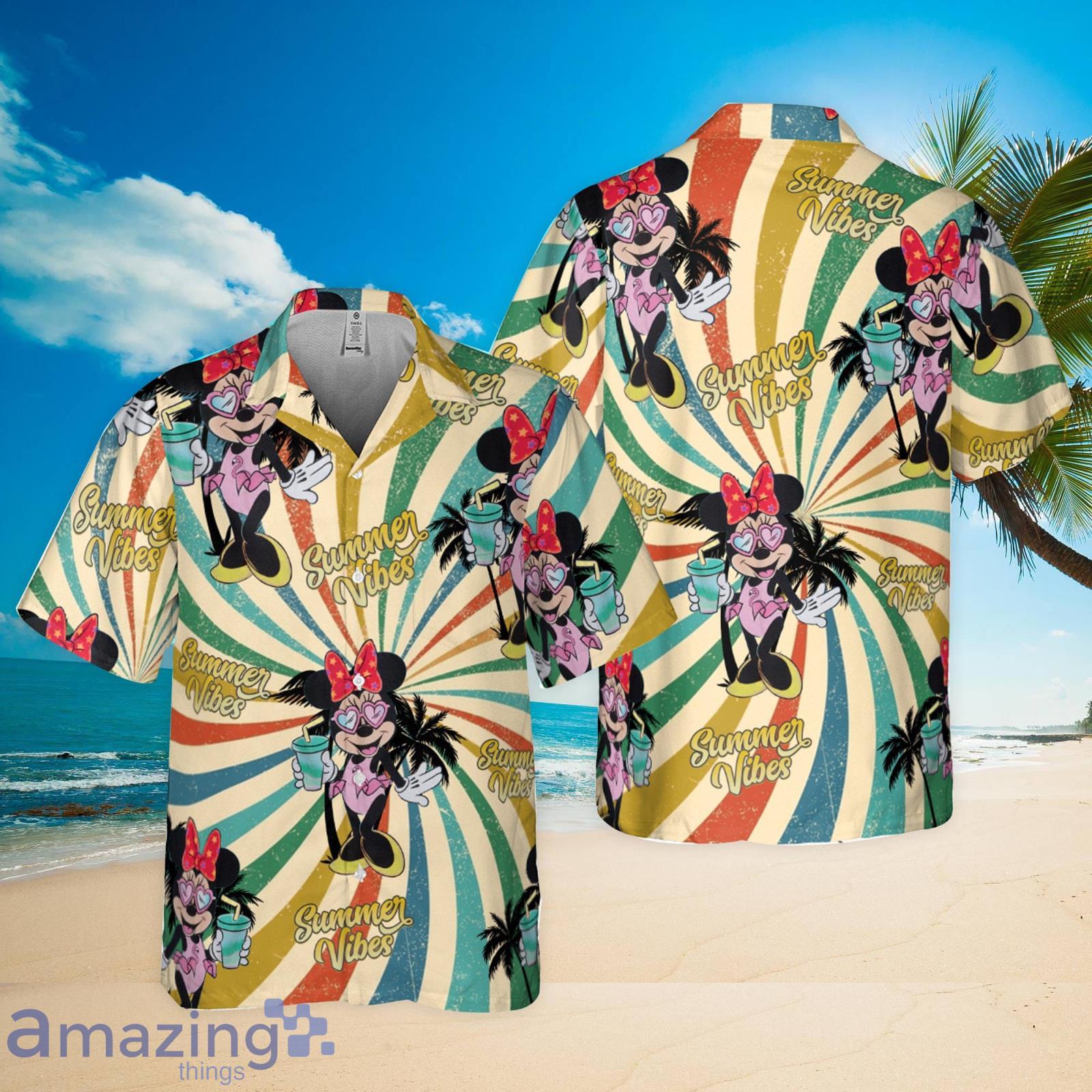 Disney Summer Minnie Hawaiian Shirt Minnie And Friends Summer Shirt Product Photo 1