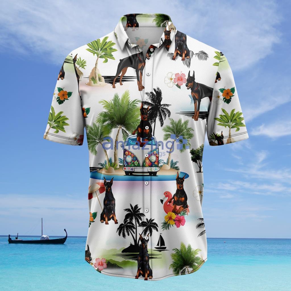 Doberman Pinscher Vacation Hawaiian Shirt - Doberman Pinscher Vacation Hawaiian Shirt