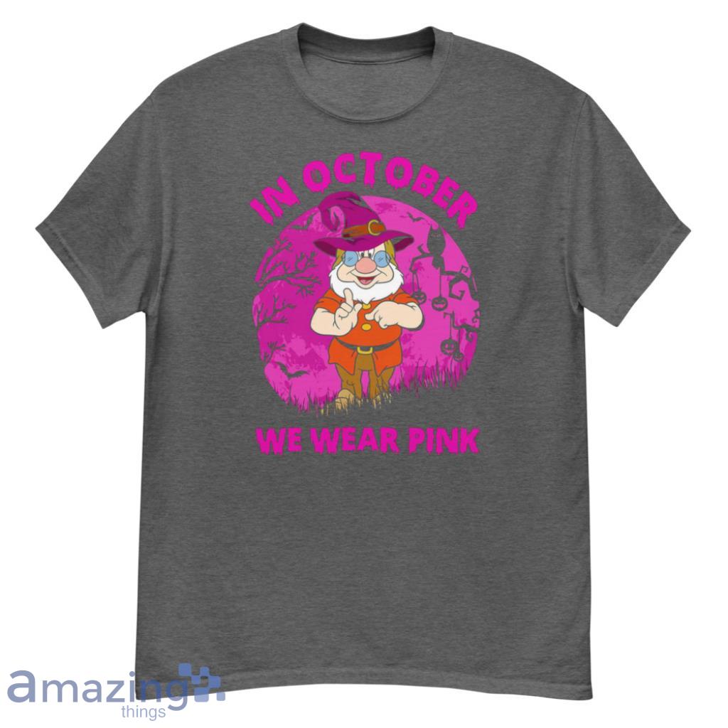 Doc Dwarf In October We Wear Pink Halloween Shirt - G500 Men’s Classic T-Shirt-1