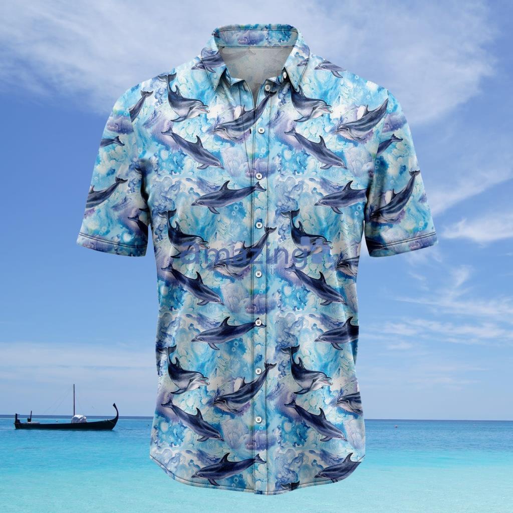 Dolphin Beach Hawaiian Shirt - Dolphin Beach Hawaiian Shirt