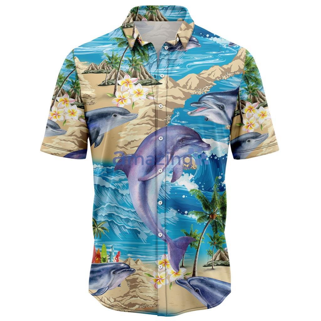 Dolphin Summer Vacation Hawaiian Shirt - Dolphin Summer Vacation Hawaiian Shirt