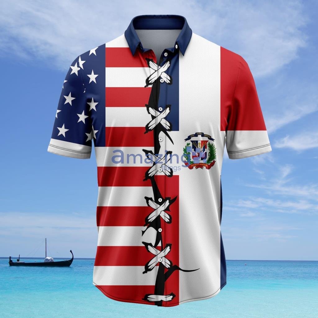 Dominican Republic Root Aloha Hawaiian Shirt - Dominican Republic Root Aloha Hawaiian Shirt