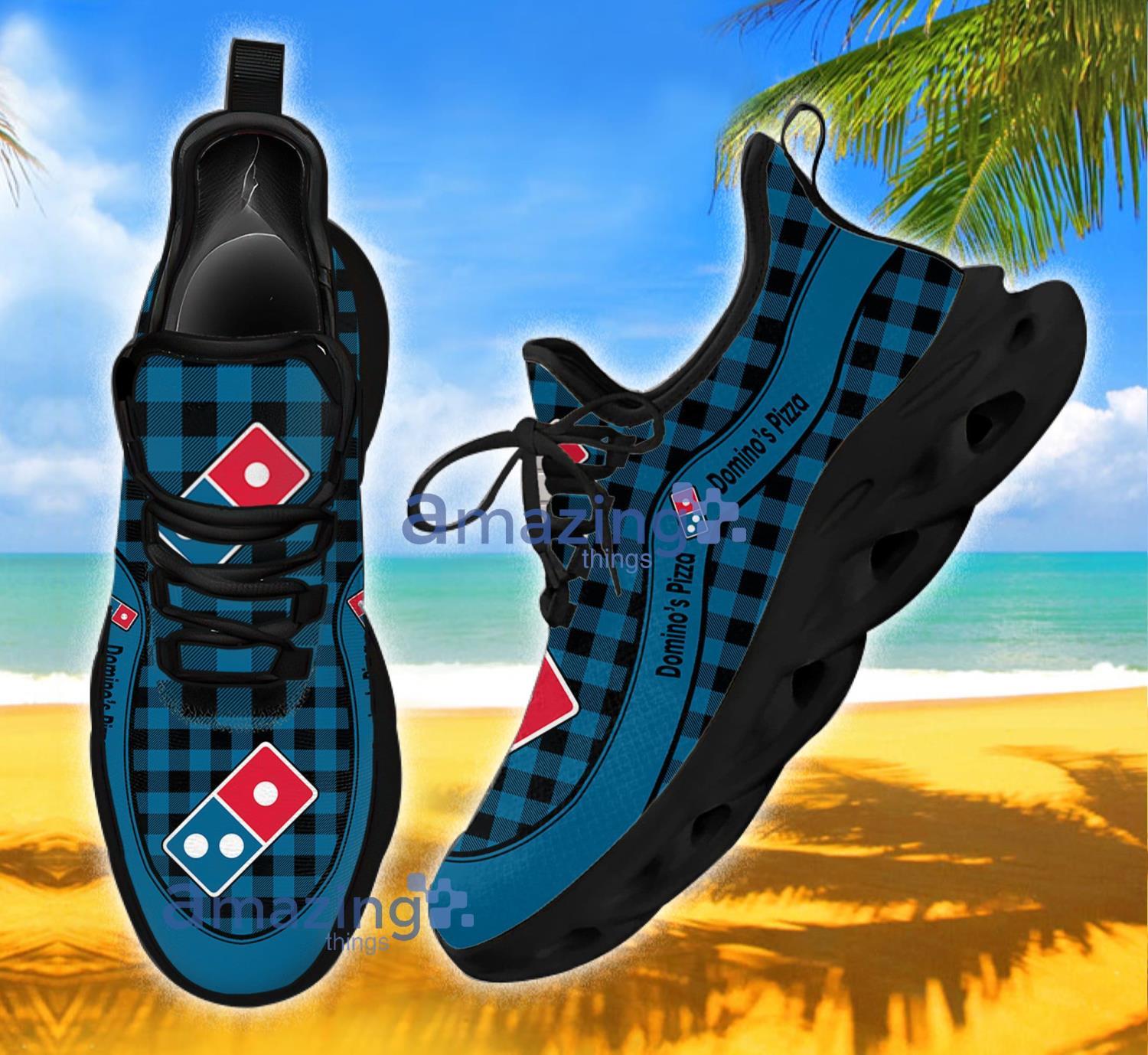 Domino's Pizza Running Sneakers Caro Pattern Max Soul Shoes image Domino's Pizza Running Sneakers Caro Pattern Max Soul Shoes Product Photo 1