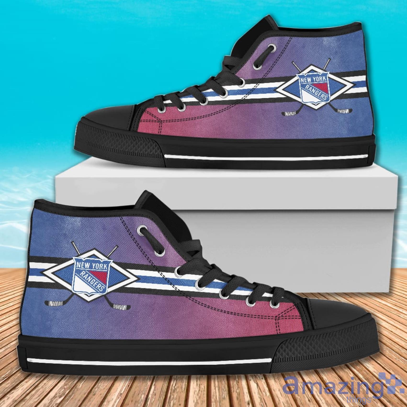 Double Stick Check New York Rangers AOP High Top Shoes For Men And Women Product Photo 1 Double Stick Check New York Rangers AOP High Top Shoes For Men And Women Product Photo 1