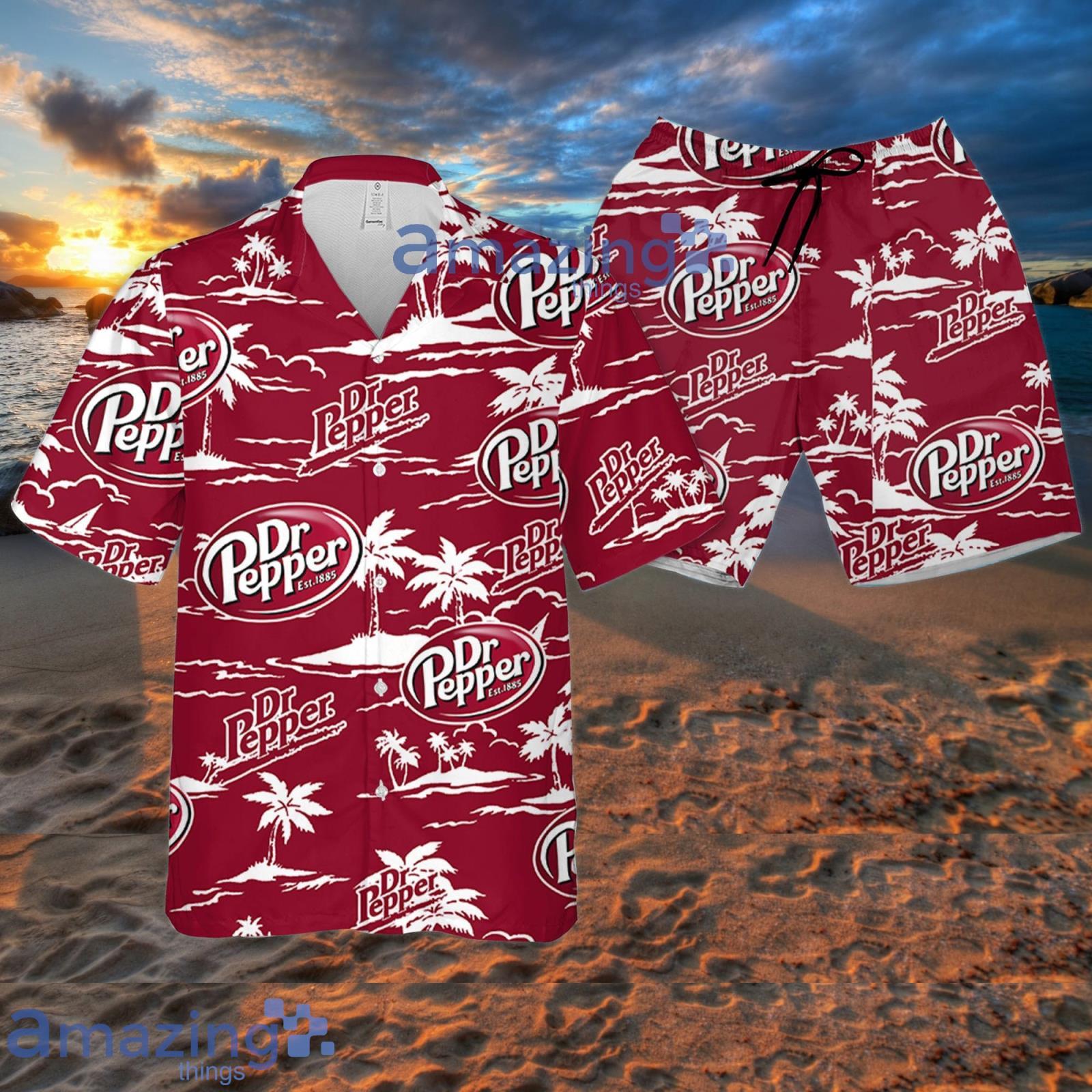Dr.Pepper Beach Pattern Hawaiian Shirt Summer Gift For Beer Lover Product Photo 1
