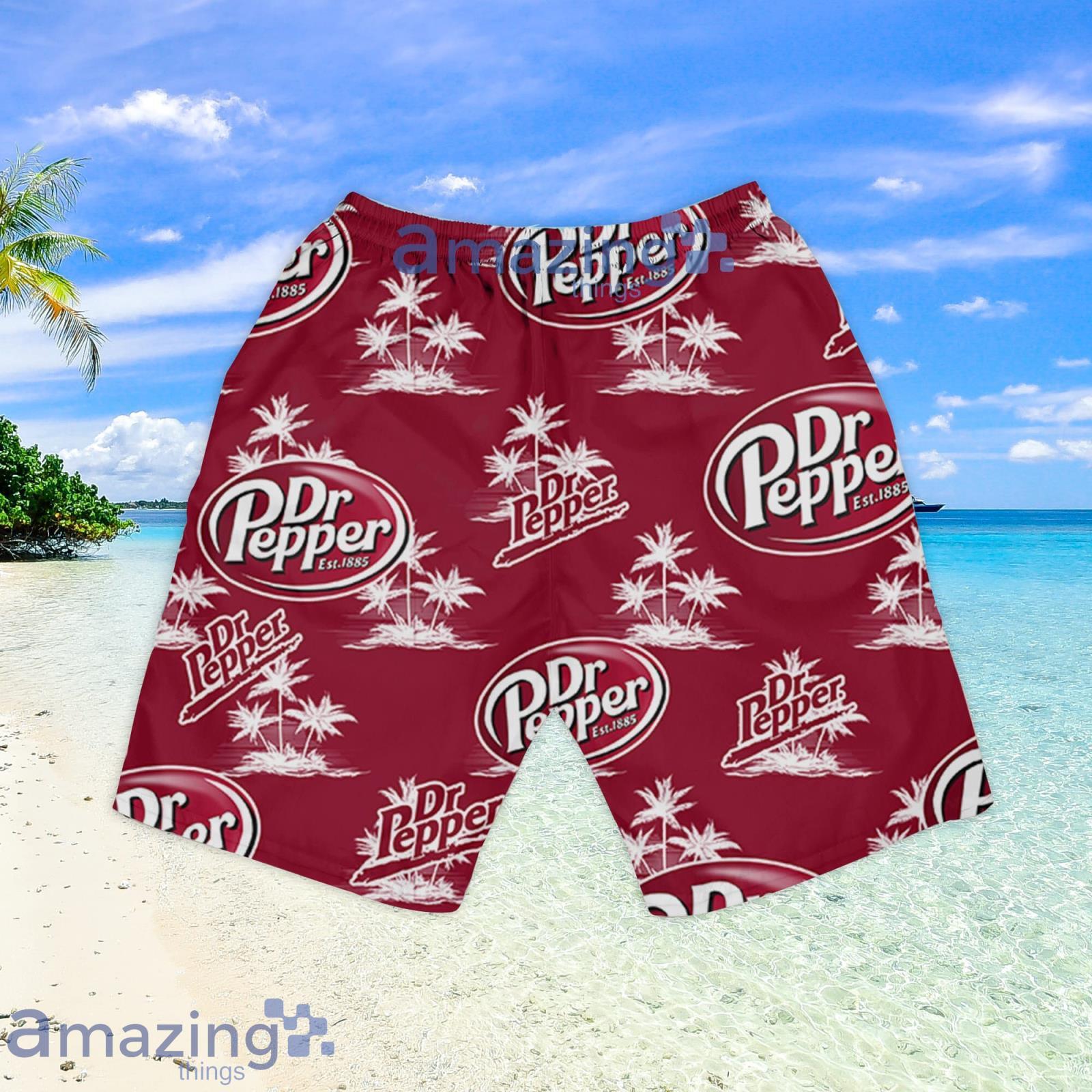 Dr.Pepper Hawaiian Sea Island Pattern Hawaiian Shirt, Summer Beer