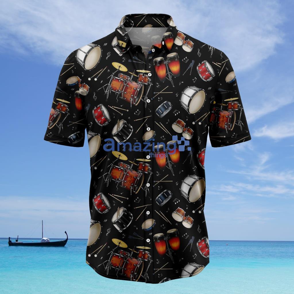 Drum Retro Hawaiian Shirt - Drum Retro Hawaiian Shirt