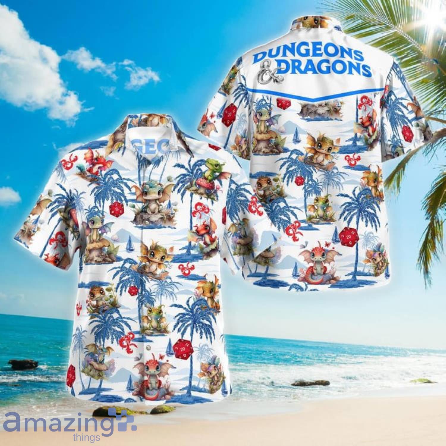 Dungeons & Dragons Cute Tropical Aloha Summer Gift Hawaiian Shirt Product Photo 1