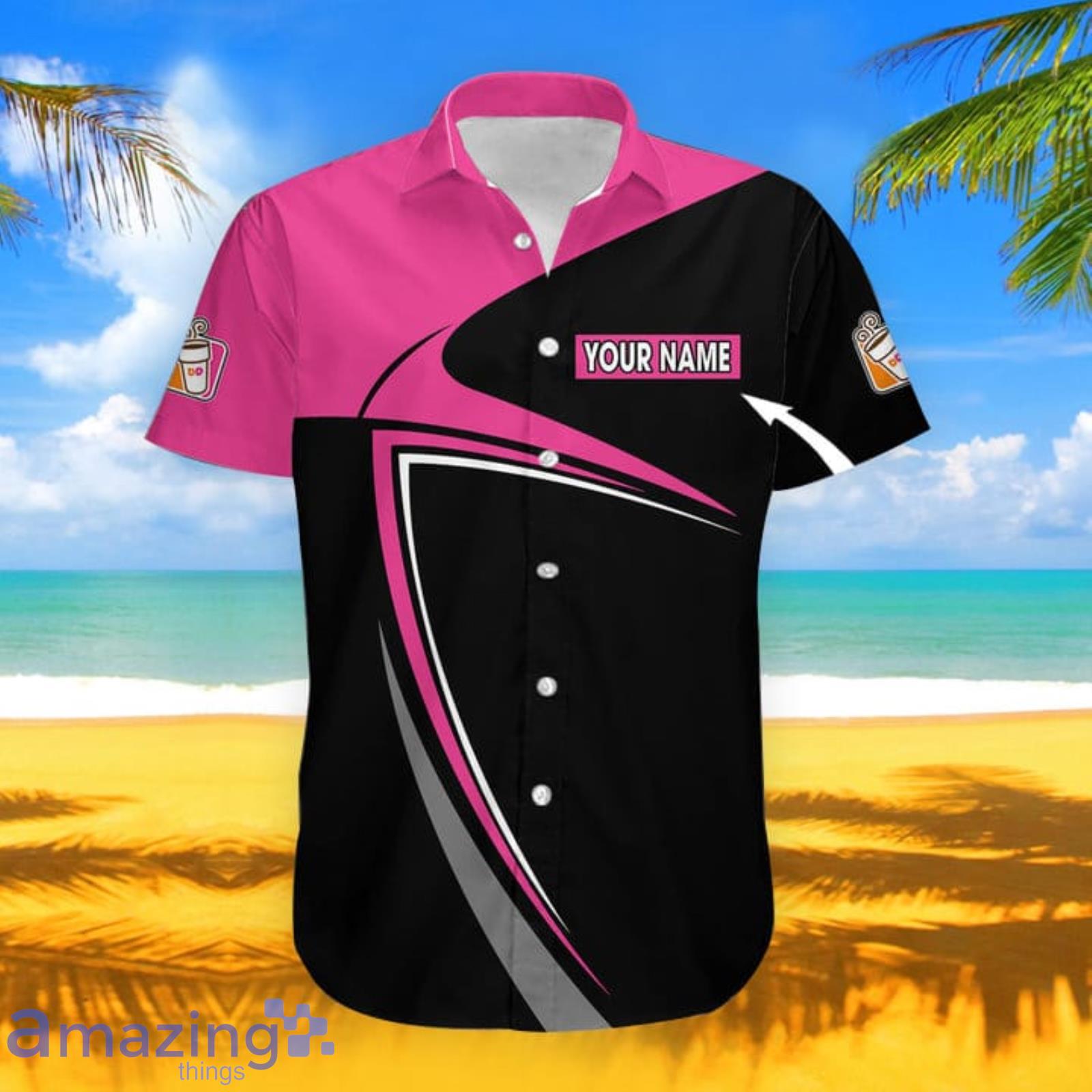 Dunkin’ Donuts Custom Name Vintage Hawaiian Shirt For Men And Women Product Photo 1