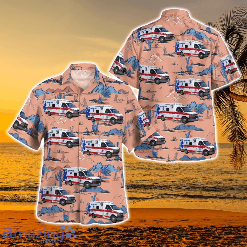 Durham Volunteer Ambulance, Meriden, Connecticut Hawaiian Shirt - Durham Volunteer Ambulance, Meriden, Connecticut Hawaiian Shirt