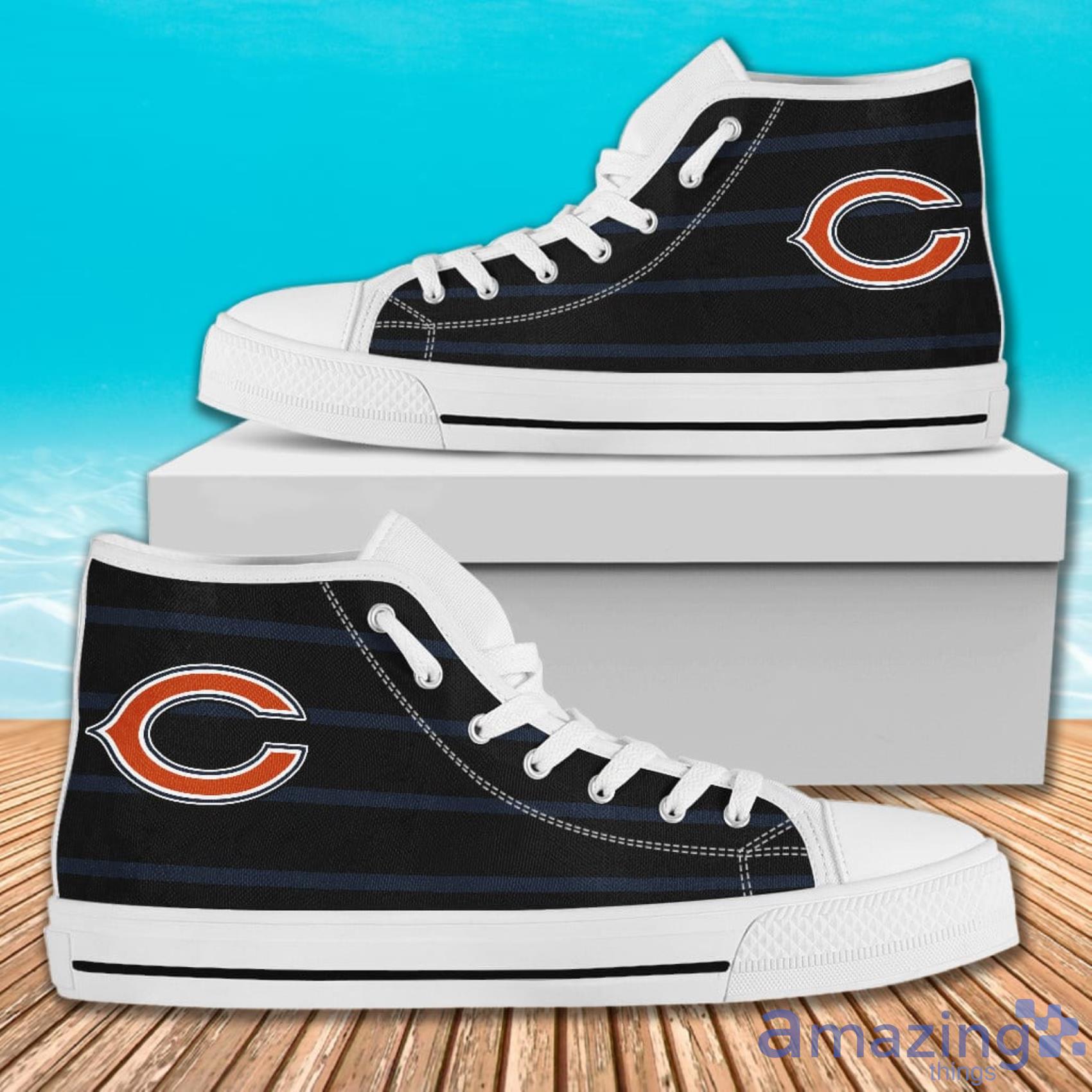 Edge Straight Perfect Circle Chicago Bears AOP High Top Shoes For Men And  Women