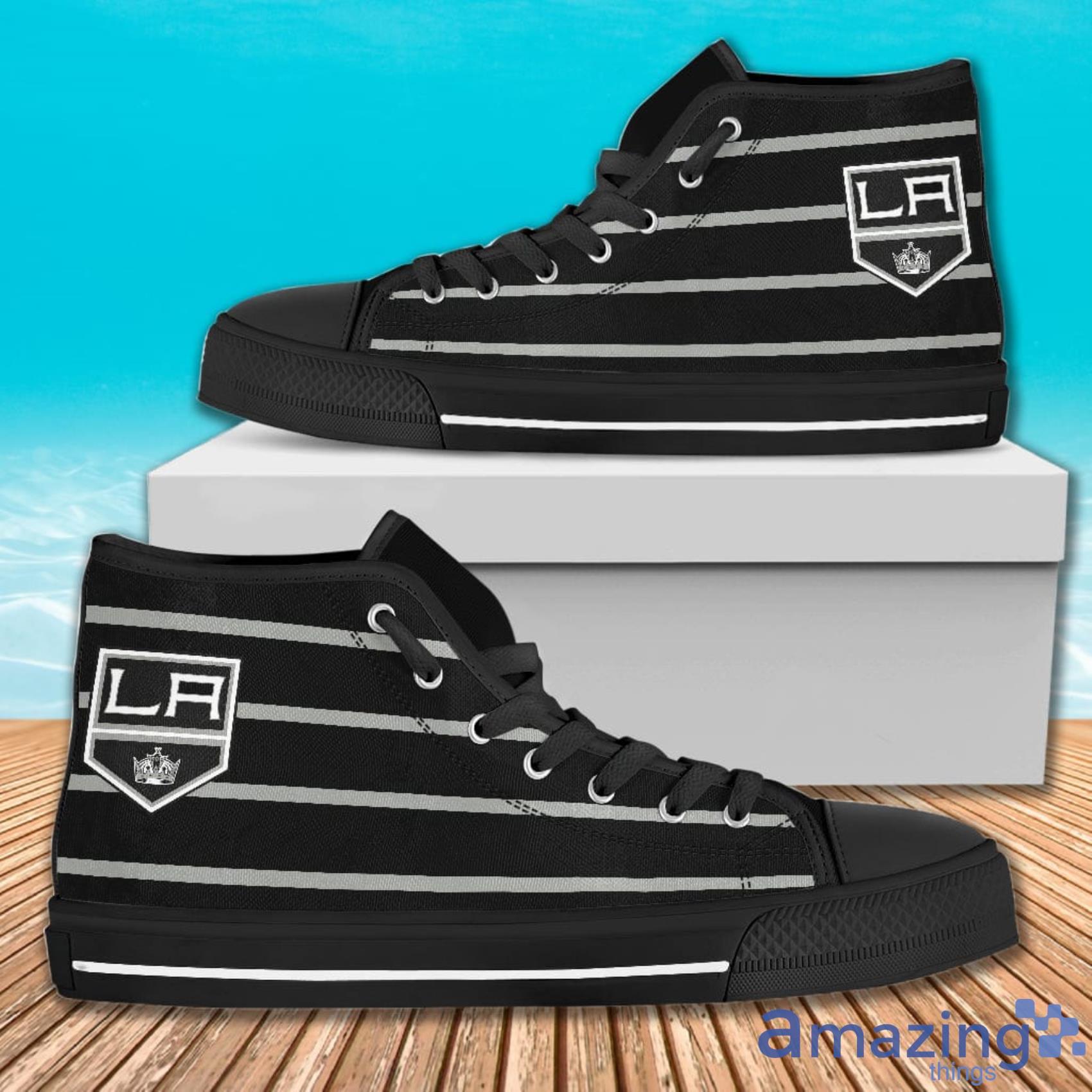 Edge Straight Perfect Circle Los Angeles Kings AOP High Top Shoes For Men And Women Product Photo 1