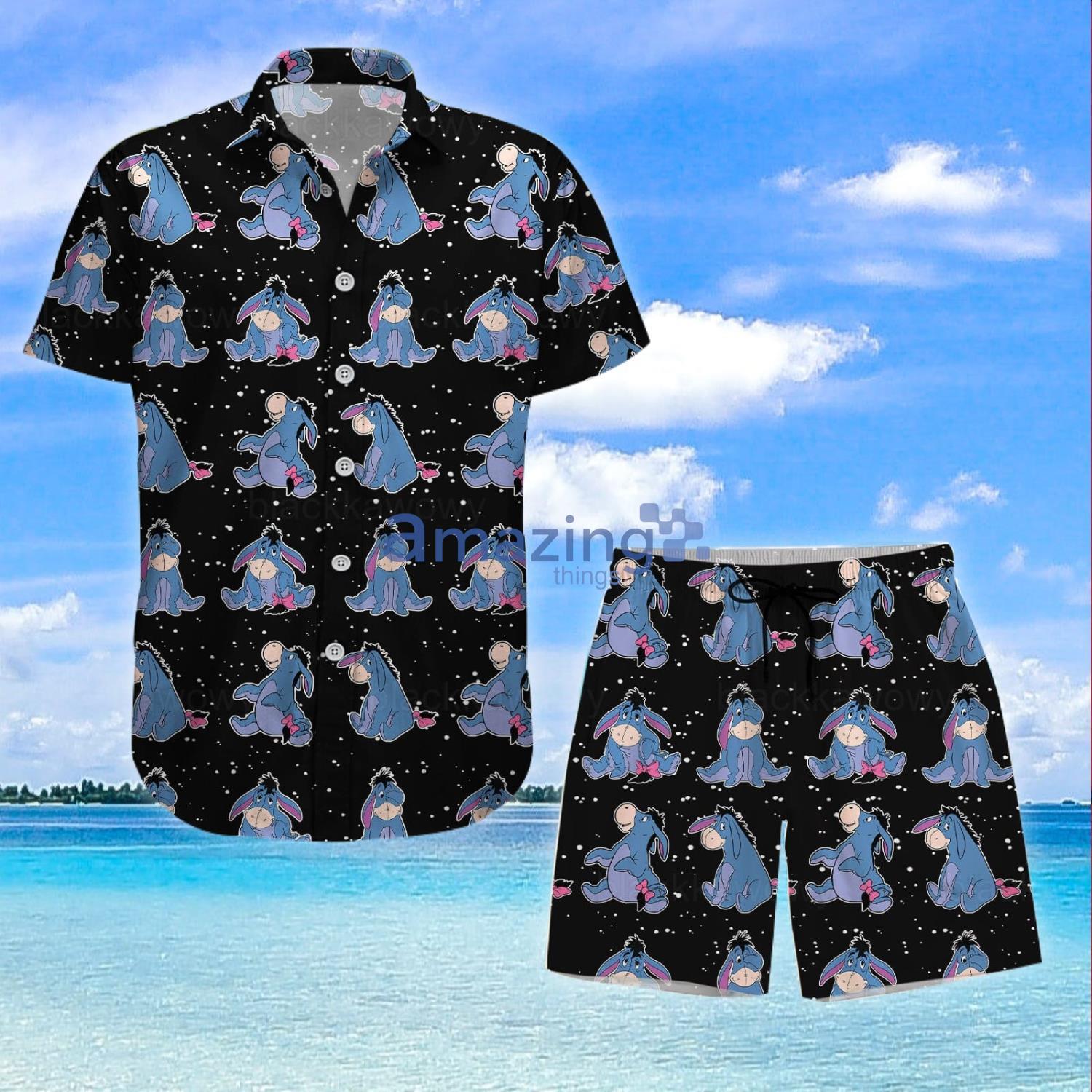 Eeyore Disney Donkey Lover Funny Summer Gift Hawaiian Shirt And Shorts Product Photo 1