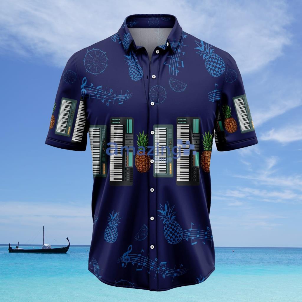 Electric Keyboard Musical Instrument G5805 Hawaiian Shirt - Electric Keyboard Musical Instrument G5805 Hawaiian Shirt