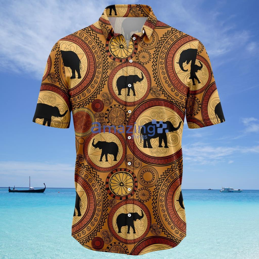 Elephant African Pattern Hawaiian Shirt - Elephant African Pattern Hawaiian Shirt