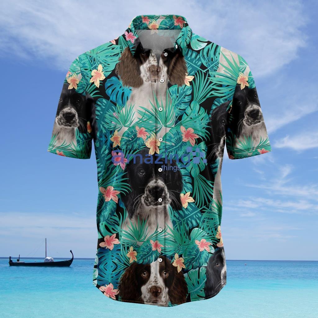 English Springer Spaniel Tropical Hawaiian Shirt - English Springer Spaniel Tropical Hawaiian Shirt
