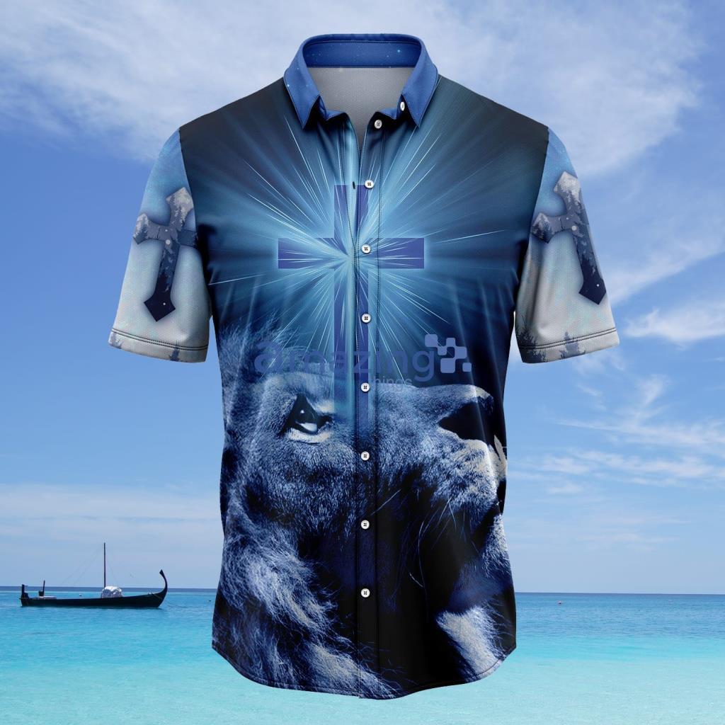 Every Moment Thank God Lion Hawaiian Shirt - Every Moment Thank God Lion Hawaiian Shirt