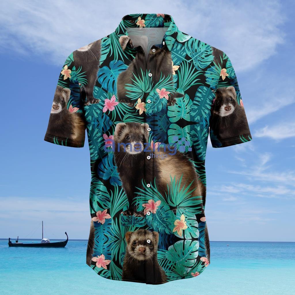 Ferret Tropical Hawaiian Shirt - Ferret Tropical Hawaiian Shirt
