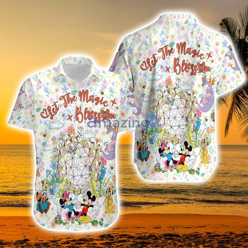 Figment Let The Magic Blossom Epcot Flower And Garden Festival Hawaiian Shirt - Figment Let The Magic Blossom Epcot Flower And Garden Festival Hawaiian Shirt