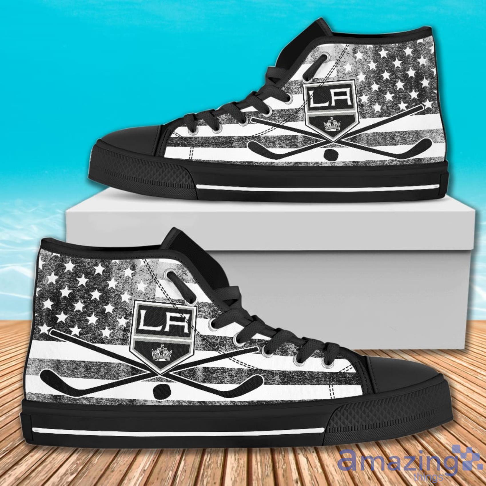 Flag Rugby Background Full Print Los Angeles Kings High Top Shoes For Men And Women Product Photo 1 Flag Rugby Background Full Print Los Angeles Kings High Top Shoes For Men And Women Product Photo 1
