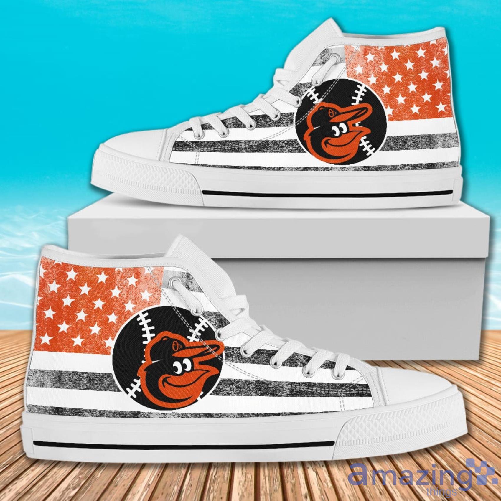 Baltimore Orioles Stars and Stripes Flag