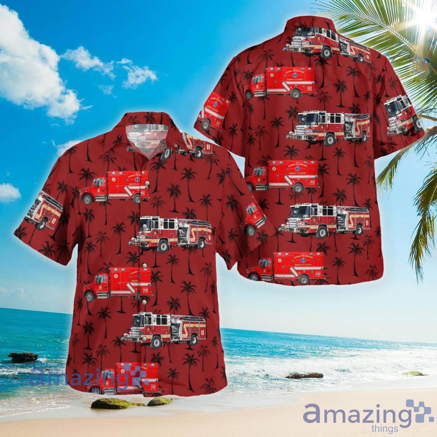 Florida Kissimmee Fire Department Aloha Short Sleeve Hawaiian Shirt Summer Gift Product Photo 1