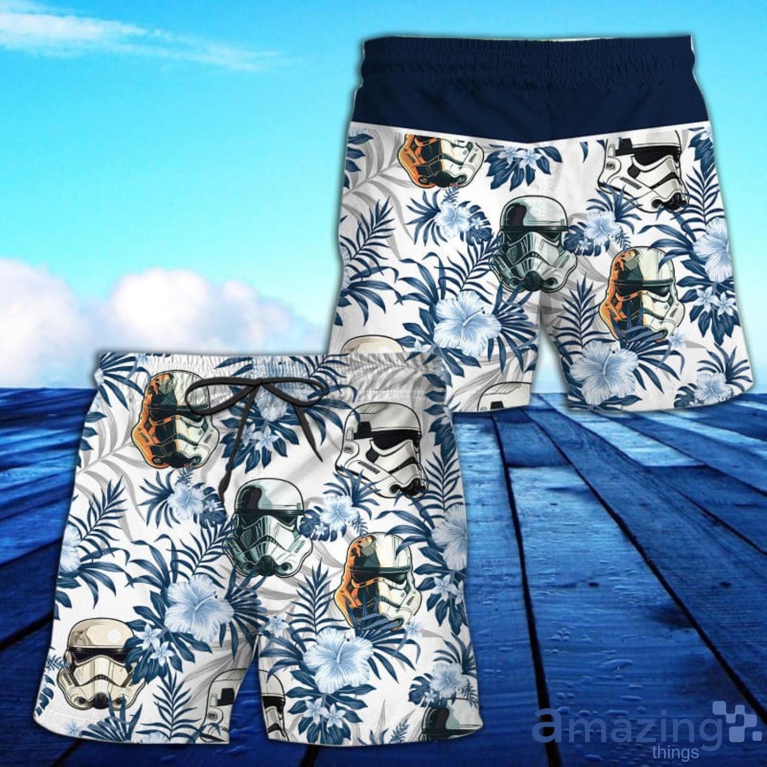 Flower Tropical Stormtrooper All Over Print Hawaiian Short Product Photo 1