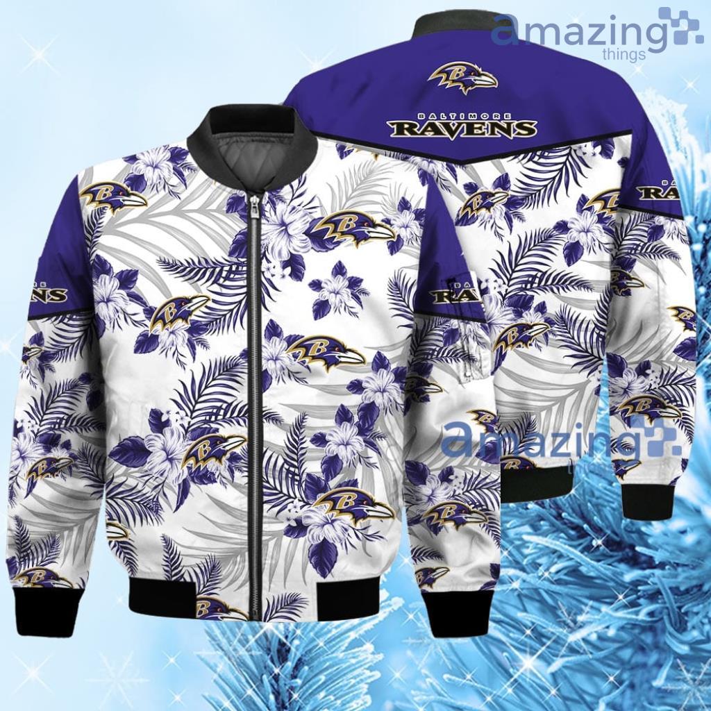 Baltimore Ravens 3D Bomber Jacket For Fans