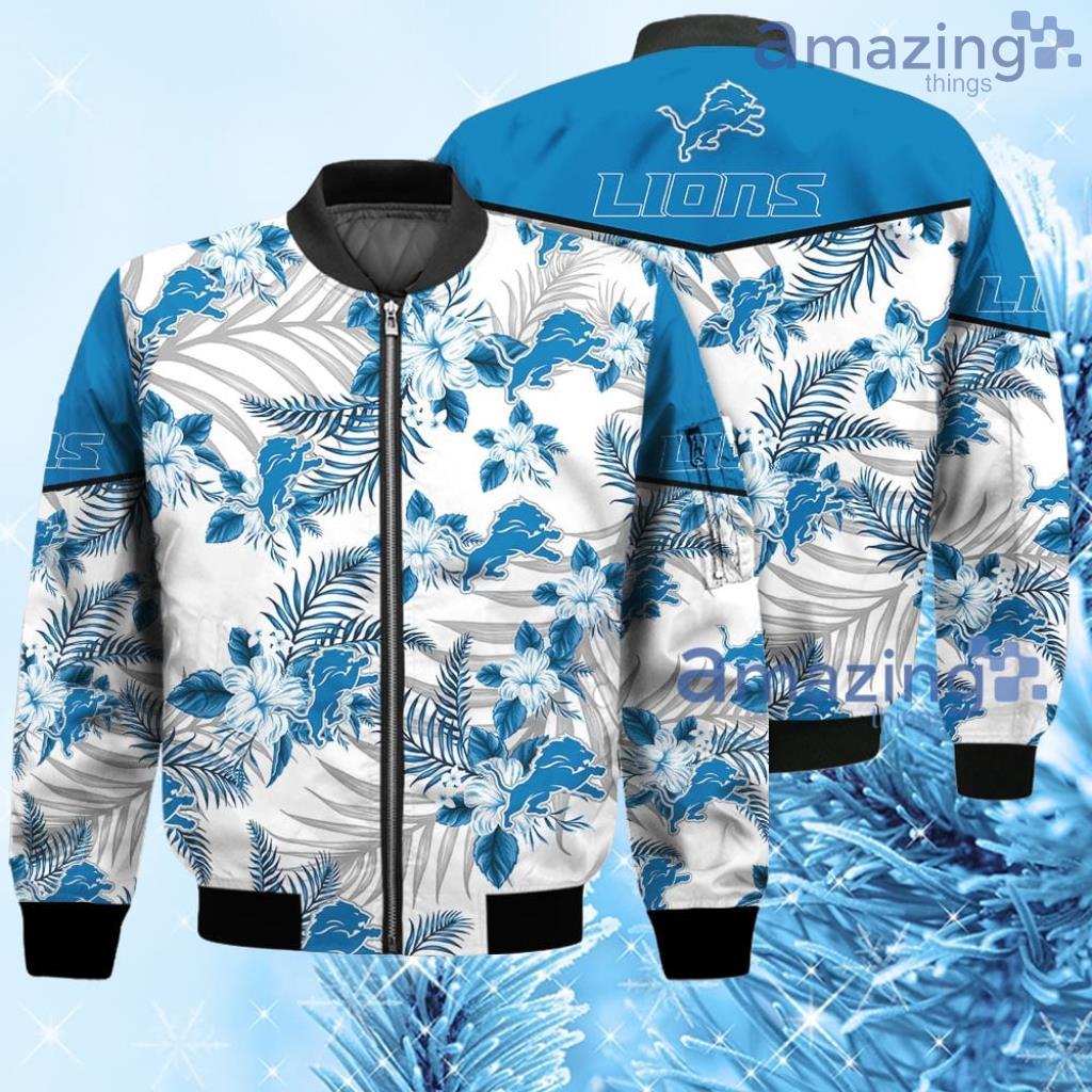 Football American Pattern Flowers Detroit Lions 3D Bomber - Football American Pattern Flowers Detroit Lions 3D Bomber Football American Pattern Flowers Detroit Lions 3D Bomber - Football American Pattern Flowers Detroit Lions 3D Bomber