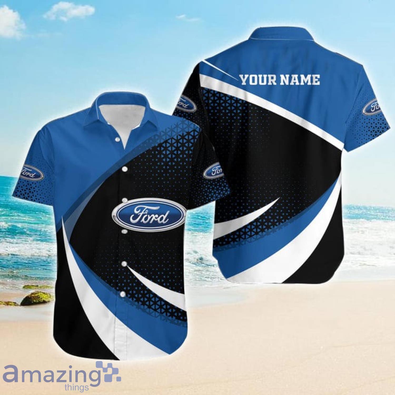 Ford Short Sleeve Custom Name Hawaiian Shirt For Men And Women Product Photo 1
