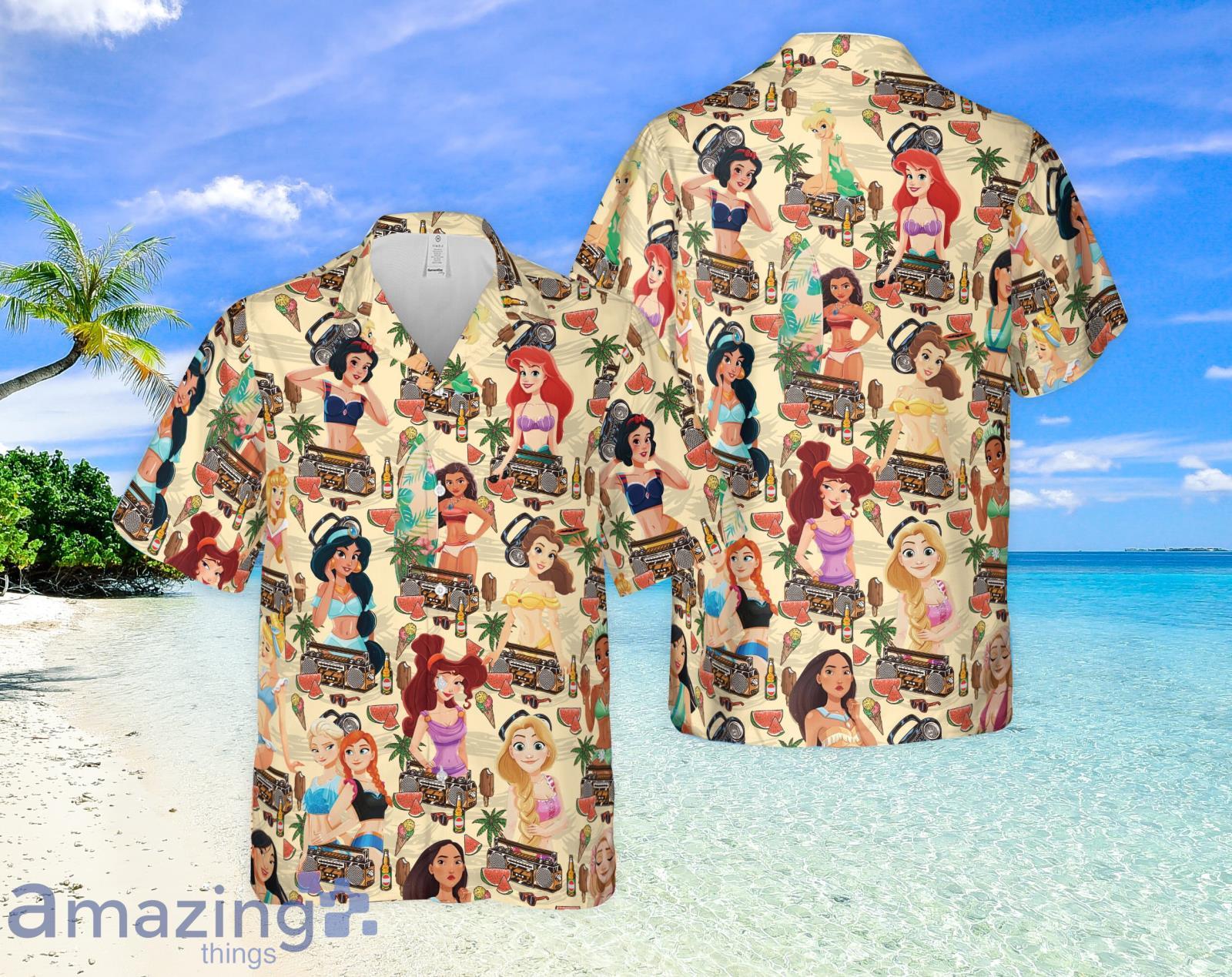 Funny Princess Summer Swimming Hawaiian Set Disney Princess Disney Hawaiian Party Product Photo 1