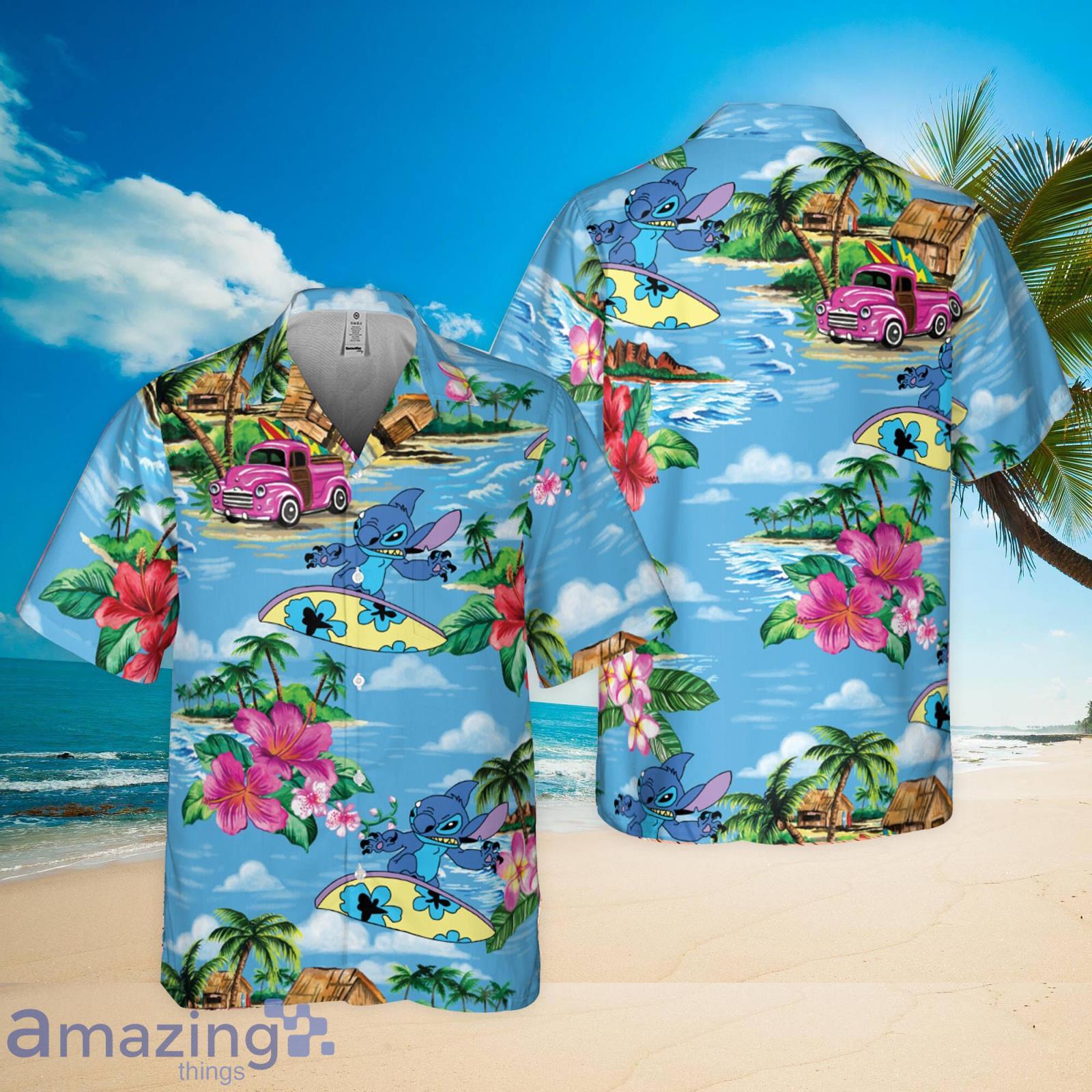 Funny Stitch Hawaii Hot Summer Hawaiian Shirt Funny Stitch Hawaii Beach Shirt Product Photo 1
