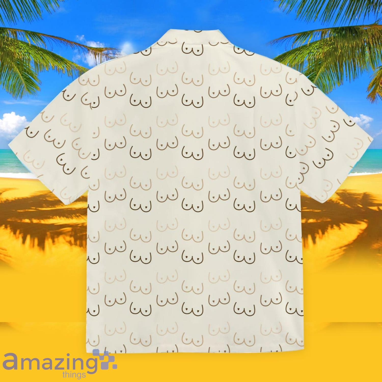  Funny Boobs Funny Hawaiian Shirt, 3D Aloha Shirt Mens Button  Down Short Sleeve Shirt, Hawaiian Shirt for Men & Women, S-5XL : Clothing