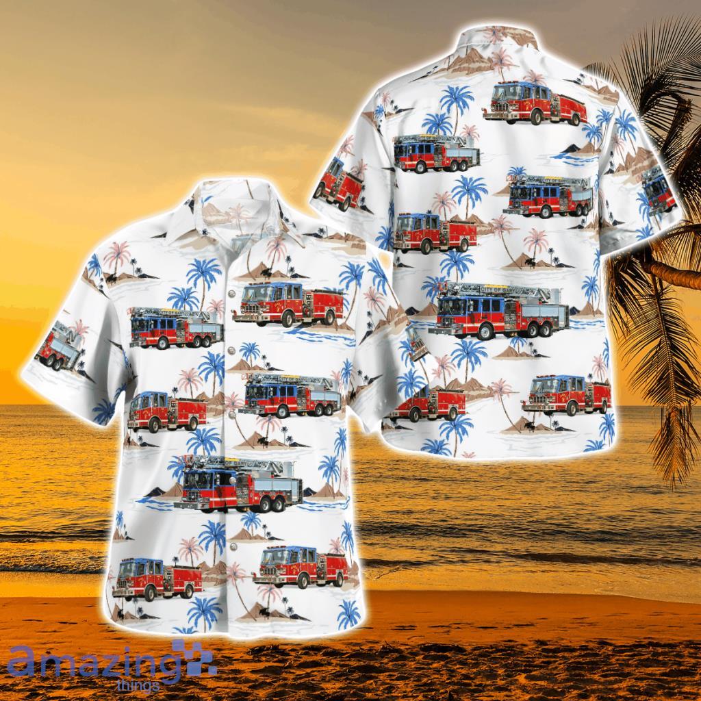 Gary Fire Department Gary, Indiana Hawaiian Shirt - Gary Fire Department Gary, Indiana Hawaiian Shirt