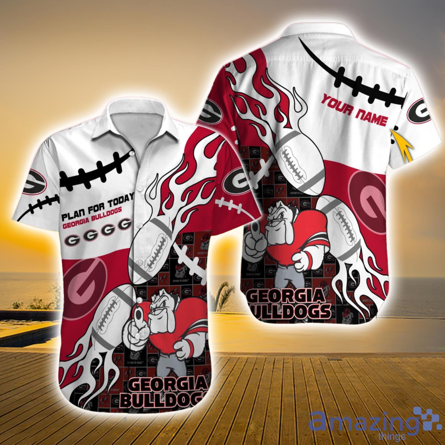 Georgia Bulldogs NCAA Custom Name Hawaiian Shirt For Men And Women Gift For  Real Fans