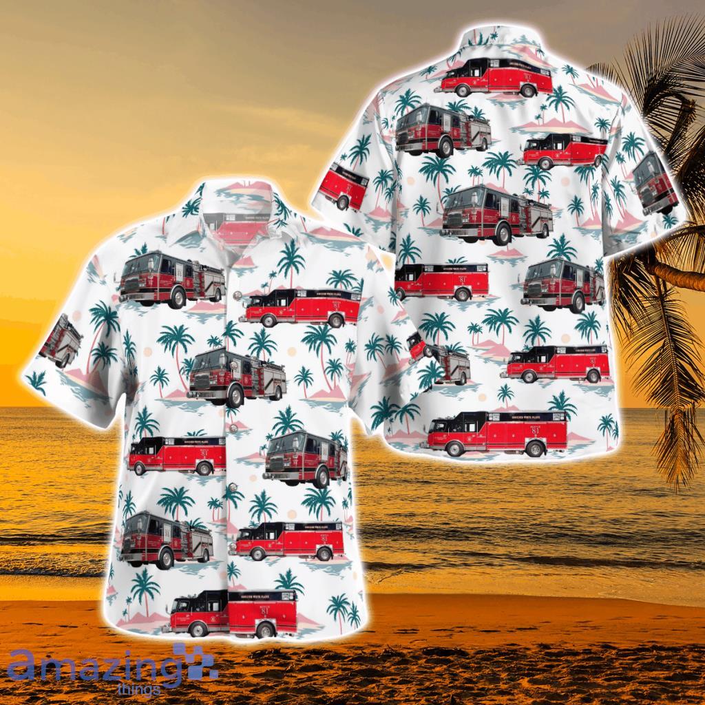 Goucher White Plains Fire Department Hawaiian Shirt - Goucher White Plains Fire Department Hawaiian Shirt