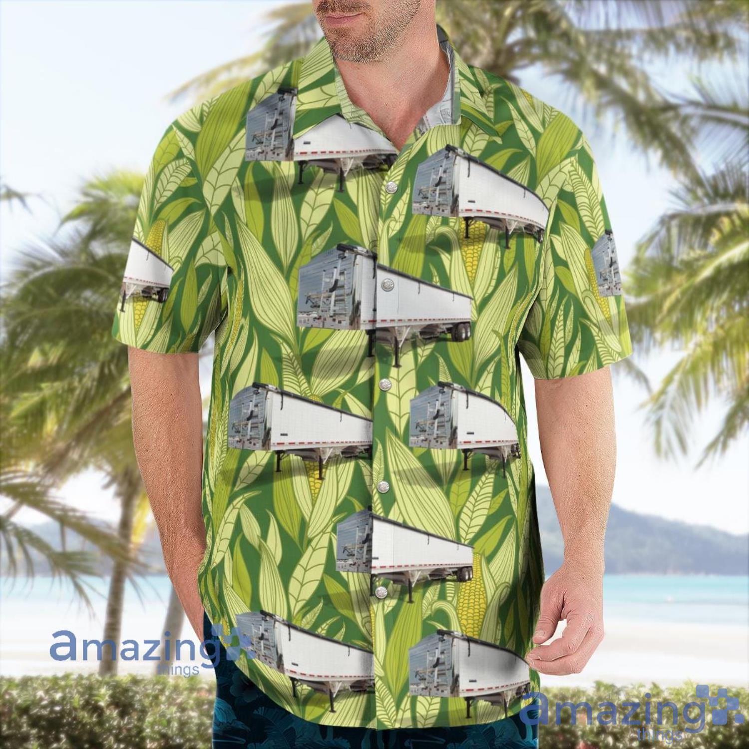 Grain Trailer Aloha Short Sleeve Hawaiian Shirt Summer Gift image Grain Trailer Aloha Short Sleeve Hawaiian Shirt Summer Gift Product Photo 3