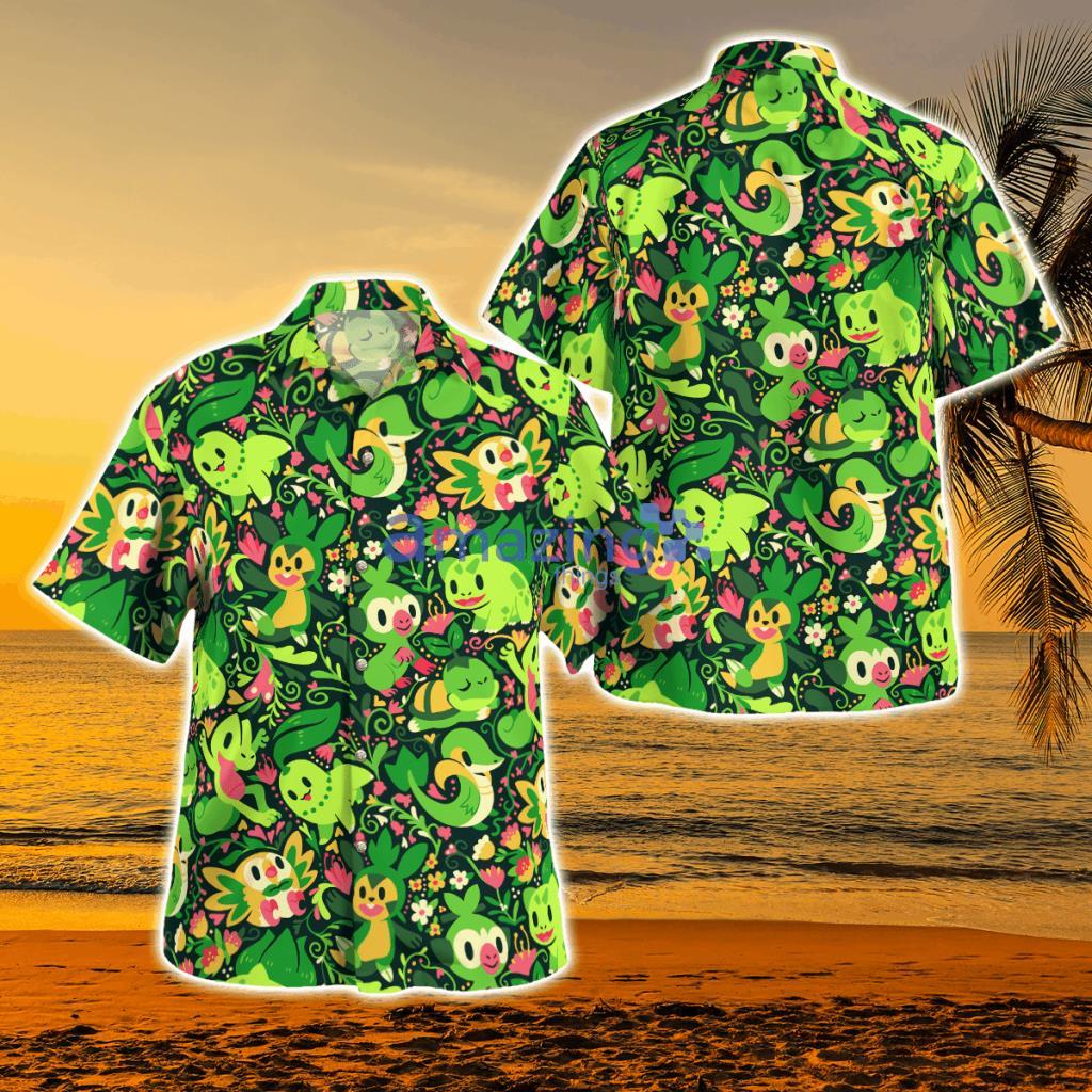 Grass Pokmon Shirt Aloha Shirt For Men Women - Grass Pokmon Shirt Aloha Shirt For Men Women
