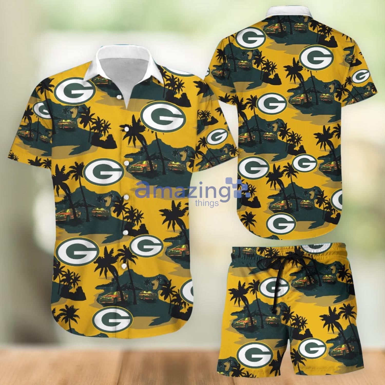 Green Bay Packers Hawaiian Shirt, Shorts, Combo Hawaiian Shirt And