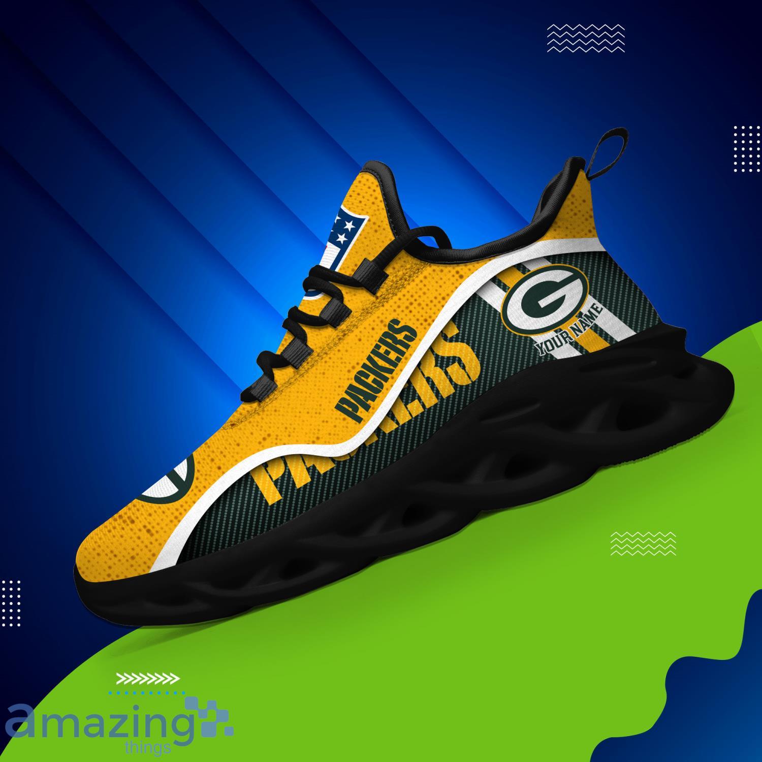 Green Bay Packers Custom Name Men And Women Max Soul Shoes Product Photo 1 Green Bay Packers Custom Name Men And Women Max Soul Shoes Product Photo 1