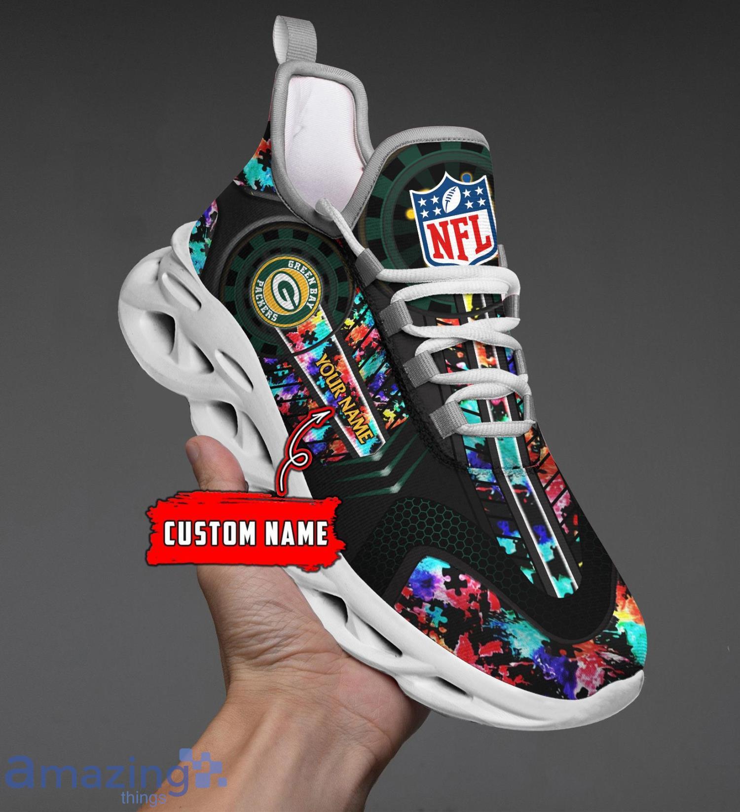 Green Bay Packers NFL Autism Custom Name Max Soul Shoes Running Sneakers For Fans image Green Bay Packers NFL Autism Custom Name Max Soul Shoes Running Sneakers For Fans Product Photo 6