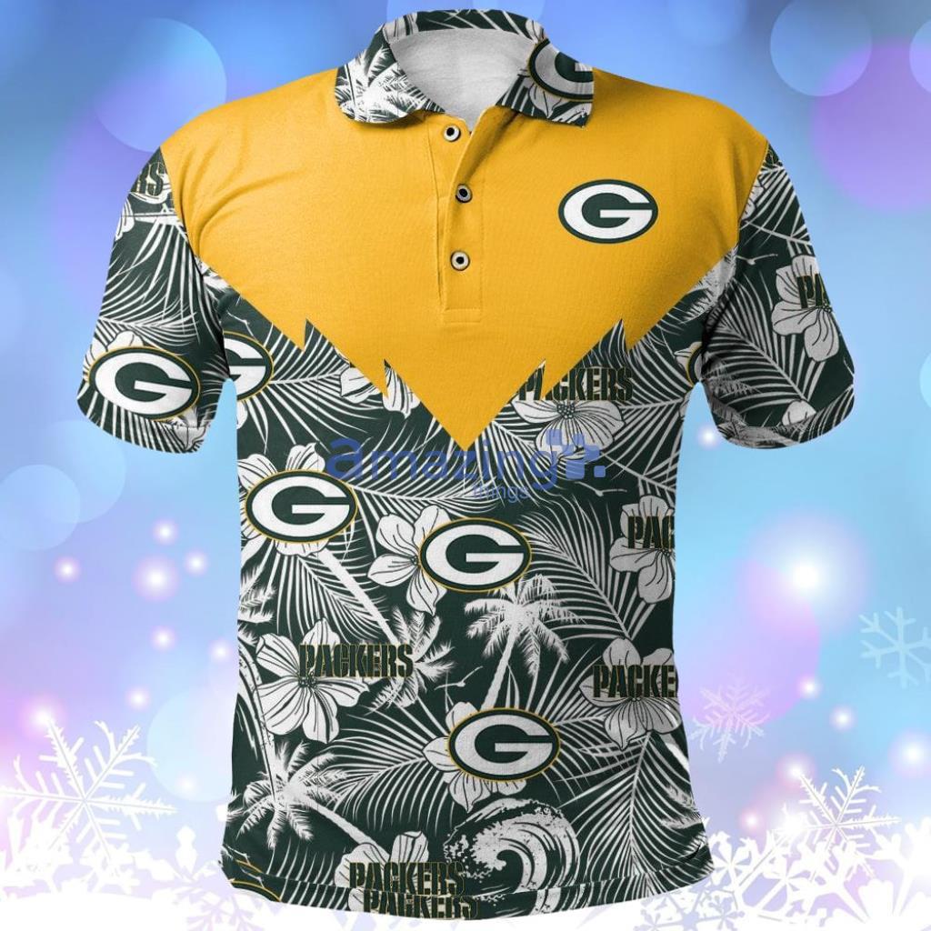 Green Bay Packers Polo Shirt Tropical Seamless NFL