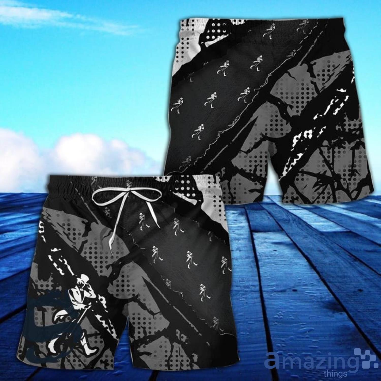 Halftone Johnnie Walker All Over Print Hawaiian Short Product Photo 1