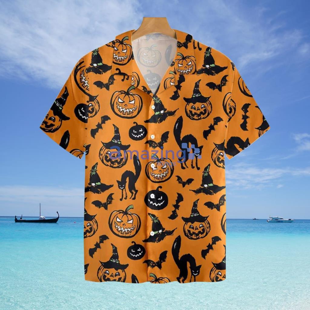 Halloween Pattern Hawaiian Shirt - Halloween Pattern Hawaiian Shirt